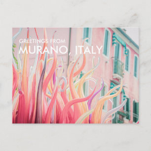 Tarjeta postal de Murano Italia