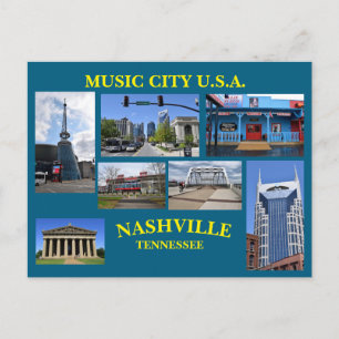 Tarjeta postal de MUSIC CITY USA