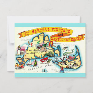 Tarjeta postal de Nantucket Martha's Vineyard