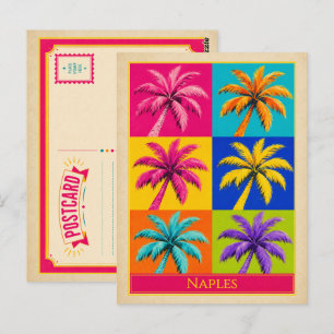 Tarjeta Postal de Nápoles Florida Palma Arte Pop V
