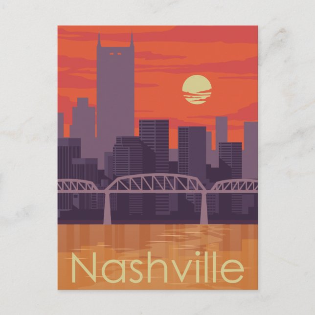 Tarjeta postal de Nashville Tennessee (Anverso)