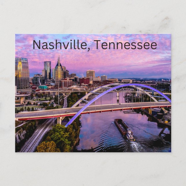 Tarjeta postal de Nashville, Tennessee (Anverso)