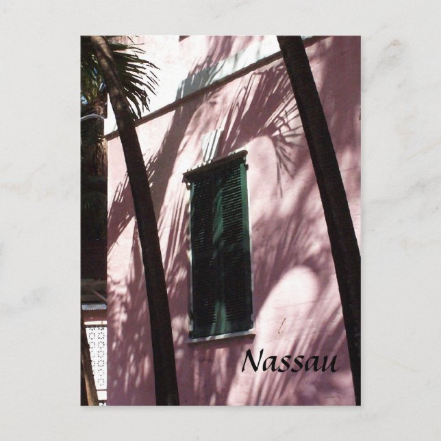 Tarjeta postal de Nassau, Bahamas (Anverso)