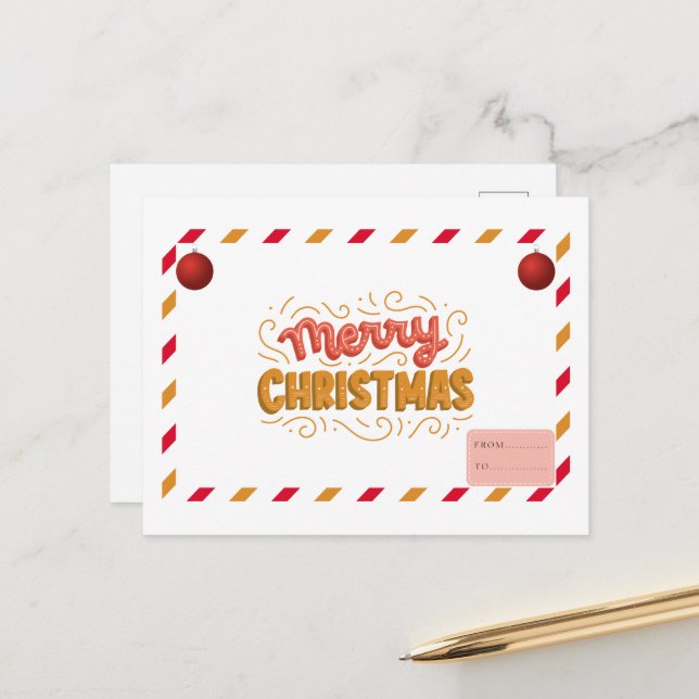 Tarjeta postal de Navidad (Anverso/Reverso In Situ)