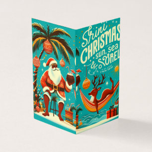 Tarjeta postal de Navidad alegre