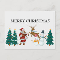 tarjeta postal de Navidad antigua