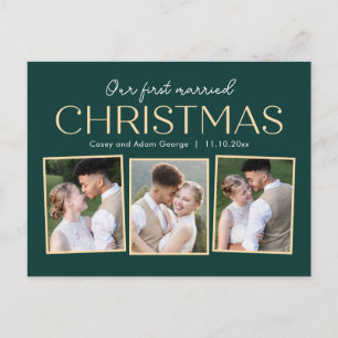 Tarjeta postal de Navidad con collage