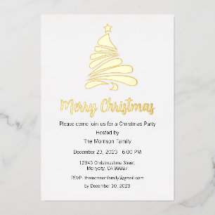 Tarjeta postal de Navidad con papel de aluminio, i