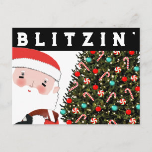 Tarjeta postal de Navidad de fútbol