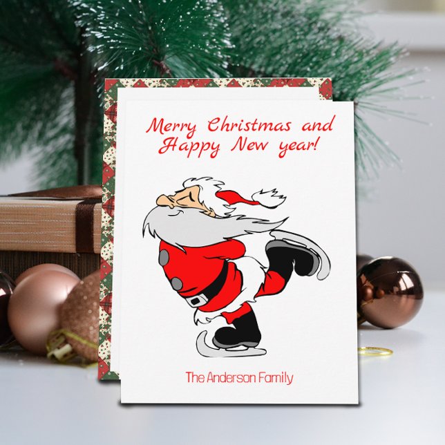 Tarjeta postal de Navidad del simpático Santa Clau (Subido por el creador)