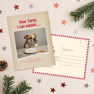 Tarjeta postal de Navidad divertida y graciosa de