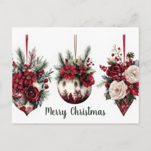 Tarjeta postal de Navidad festiva y elegante