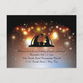Tarjeta postal de Navidad - Fiesta de las Luces de