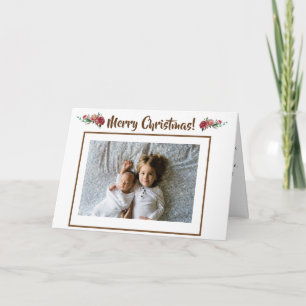Tarjeta postal de Navidad personalizada y hermosa