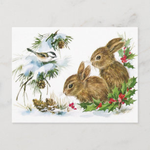 Tarjeta postal de Navidad / vacaciones adorable