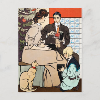 Tarjeta postal de Navidad vintage