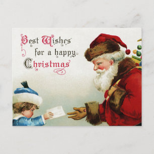 Tarjeta postal de Navidad vintage