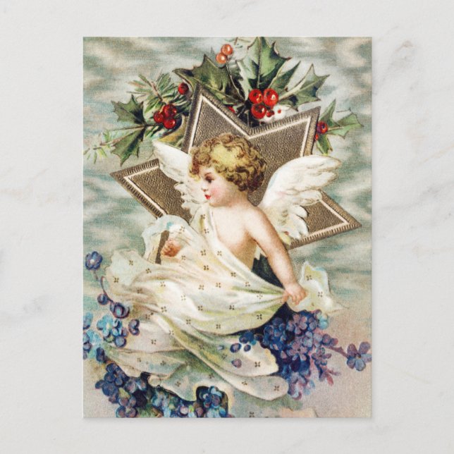 Tarjeta postal de Navidad vintage (Anverso)