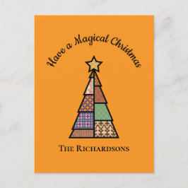 Tarjeta postal de Navidades de árboles de Navidad