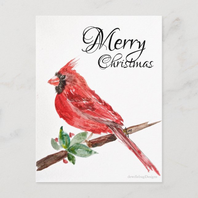 Tarjeta postal de Navidades de casa de vuelo (Anverso)