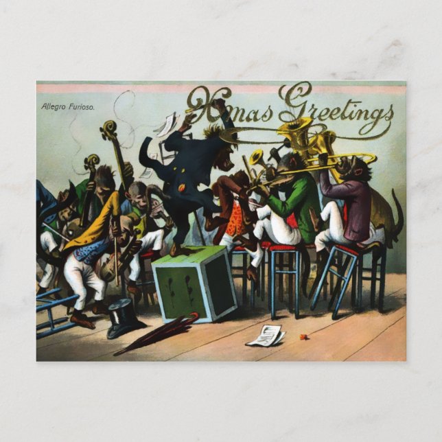 Tarjeta postal de Navidades de época victoriana im (Anverso)