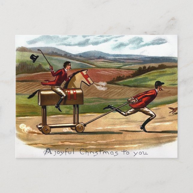 Tarjeta postal de Navidades de época victoriana im (Anverso)