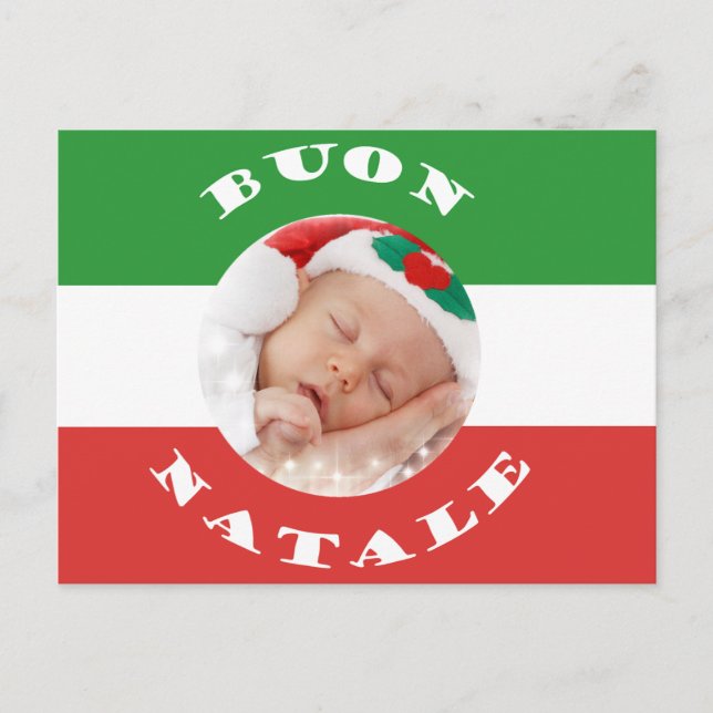 Tarjeta postal de Navidades de fotografía Personal (Anverso)