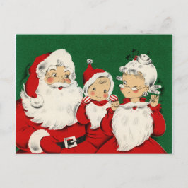Tarjeta postal de Navidades de la familia Santa Vi