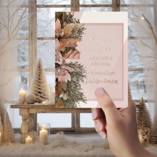 Tarjeta postal de Navidades de Natividad de Peach