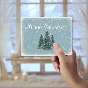 Tarjeta postal de Navidades de Relieve metalizado 