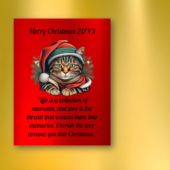 Tarjeta postal de Navidades de Santa Cat de época (Subido por el creador)