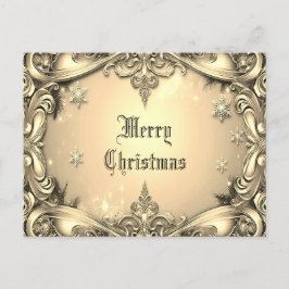 Tarjeta postal de Navidades de vacaciones decorati