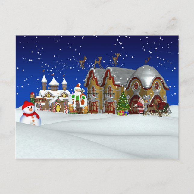 Tarjeta postal de navidades del Polo Norte (Anverso)