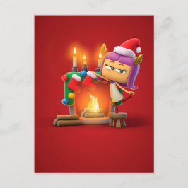 Tarjeta postal de Navidades personalizados para Vi