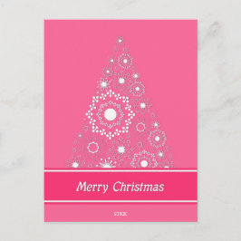 Tarjeta postal de Navidades Rosa de la mora