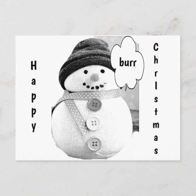**TARJETA POSTAL DE NAVIDADES SNOWMAN** PARA TODOS (Anverso)