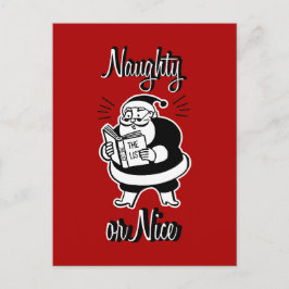 Tarjeta postal de Navidades traviesos o bonitos de