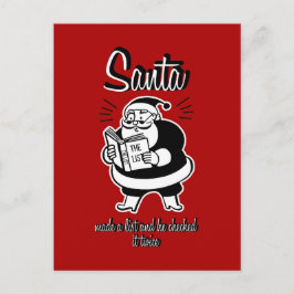 Tarjeta postal de Navidades traviesos o bonitos de