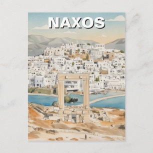 Tarjeta postal de Naxos Grecia
