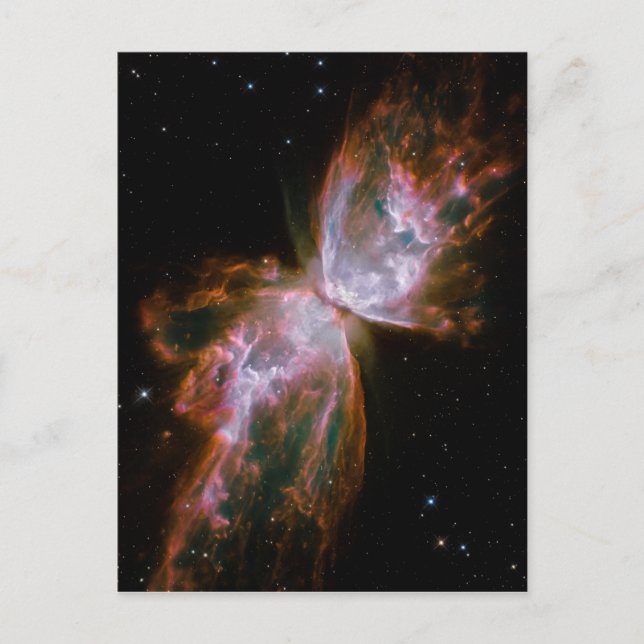 Tarjeta Postal de Nebulosa Planetaria Bipolar (Anverso)