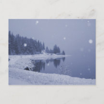 Tarjeta postal de nevada en la costa