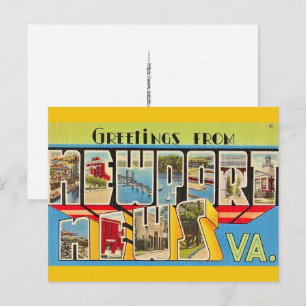 Tarjeta postal de Newport News VA