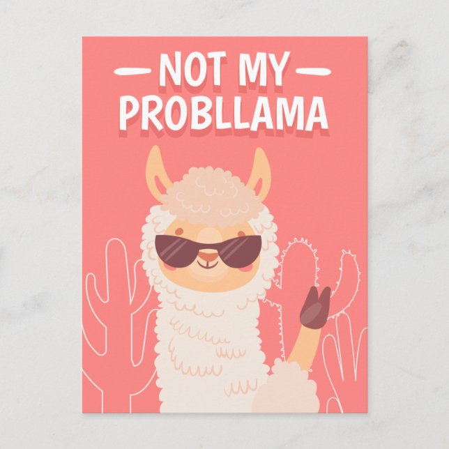 Tarjeta Postal de No ProbLlama (Anverso)