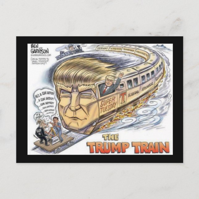 Tarjeta Postal de No Voto a Trump (Anverso)