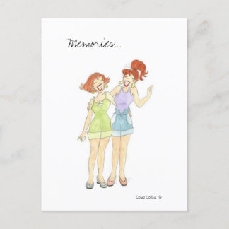Tarjeta postal de novia Recuerdos