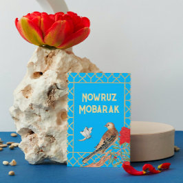 Tarjeta postal de Nowruz Mobarak Songbird