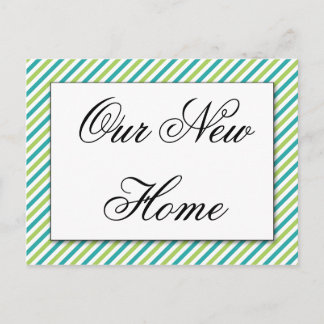 Tarjeta postal de nuestra nueva casa, Nos hemos mu
