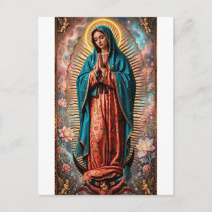 tarjeta postal de Nuestra Señora de Guadalupe