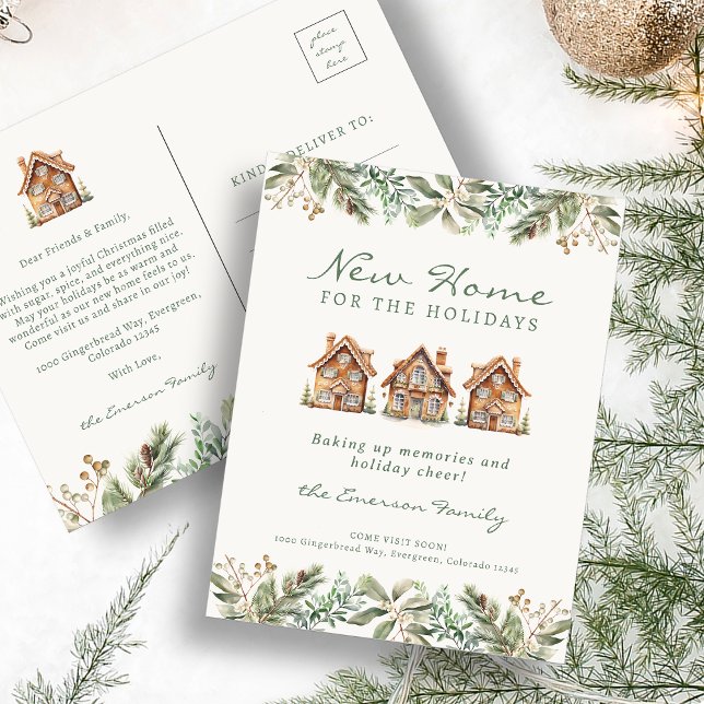 Tarjeta Postal de Nueva Casa de Vacaciones (Holiday New Home Postcard
)