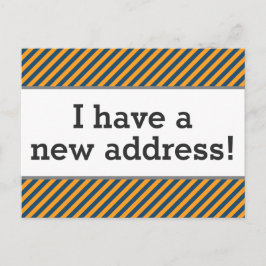 Tarjeta postal de nueva casa limpia, elegante y re